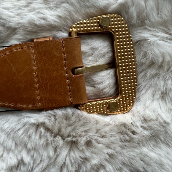Another Line Inc Tan & Black Animal Print Belt.  Size M - Picture 3 of 11